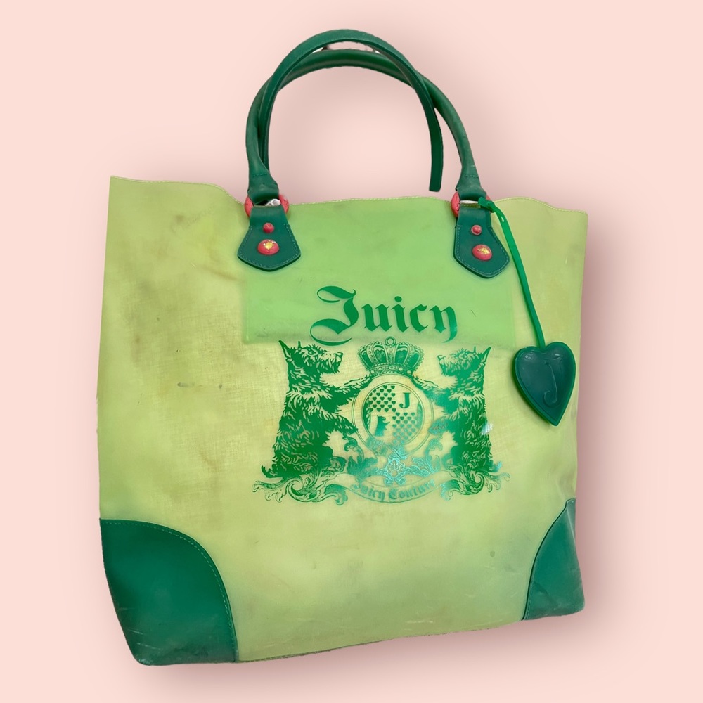 Vintage Juicy Couture Green Jelly Tote Bag